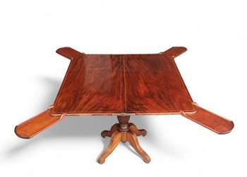 Unikatowy Stolik Karciak Biedermeier rozkładany