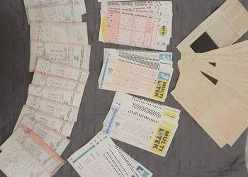 Stare kupony lotto i toto sportowe kolekcjonerskie