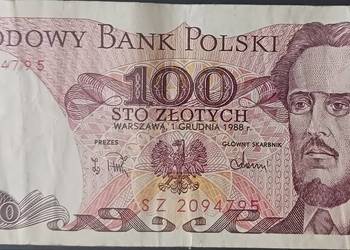 100 złotych  1.XII.1988 seria SZ