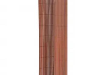 vidaXL Ogrodzenie dwustronne, 110 x 400 cm, brązowe(SKU:317159)