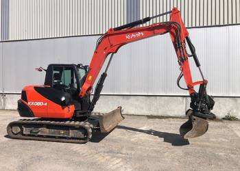 Minikoparka KUBOTA KX080-4 , rototilt +3 łyżki