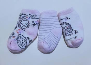 3 Pack krótkich skarpetek niemowlęcych Baby 0-15