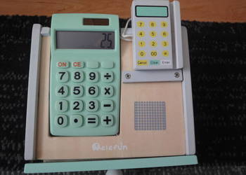 kasa sklepowa drewniana dla dzieci