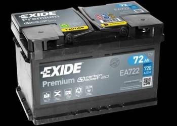 Akumulator 72Ah 720A Exide Premium  PRAWY PLUS
