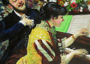 Obraz olejny Ujrzałem raz - Leon Wyczółkowski