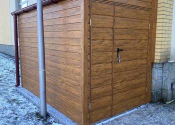 Garaż 2x3 Drewnopodobny Złoty Dąb