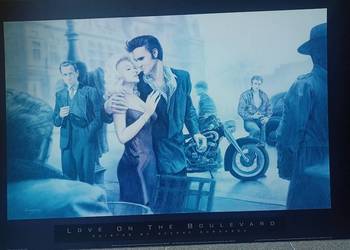Plakat  Harley Panhead Elvis Presley Pub BAR