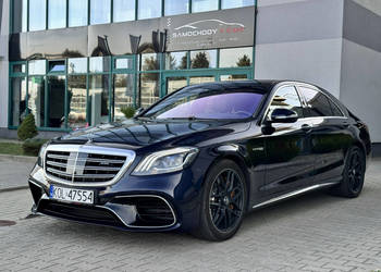 Mercedes S 63 AMG 4Matic+ Long 612KM. Krajowy. Bezwypadkowy. Nowa ceramika…