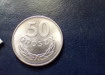 Stare monety 50 groszy 1975 PRL Polska piękna