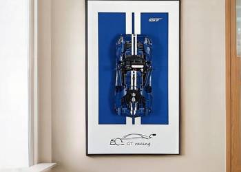 Uchwyt ścienny na wyświetlacz do Lego Technic Ford-GT 42154