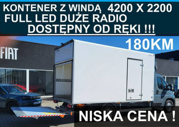Fiat Ducato L4 Kontener z windą 4200x2200 Full LedMDuże radio ! Od ręki ! …
