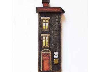 Casa loca II, domek obraz na starej desce