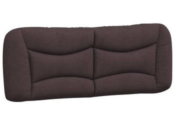 Poduszka na wezgłowie ciemnobrązowa 120 cm tkanina WM-374564