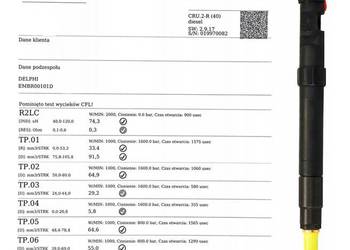 WERYFIKACJA wtryskiwacz DELPHI różne modele - REGENERACJA