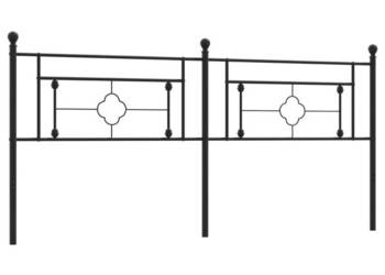 Metalowe wezgłowie czarne 200 cm WM-374377