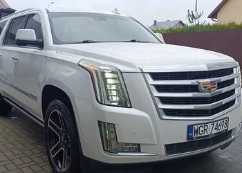 Auto do ŚLUBU Cadillac Escalade 2017  rok 6.2 biała perła 7 osób