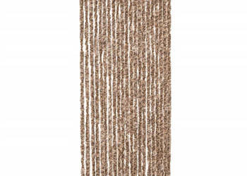 Zasłona przeciwko owadom beż i ciemny brąz 90x220 cm szenil WM-377321