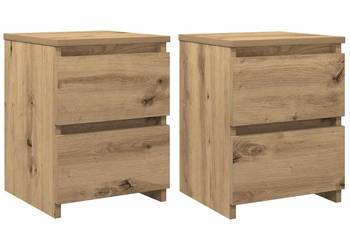vidaXL Szafki nocne, 2 szt., dąb artisan, 30x30x40 cm(SKU:855849)