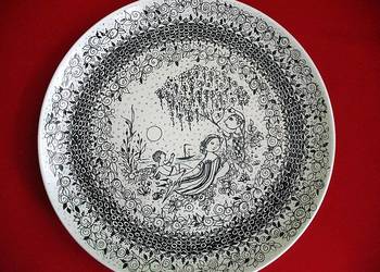 Lato_Talerz - Björn Wiinblad, Nymölle -Dania - Seria Cztery pory roku