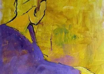 "Refleksja" obraz akrylowy na płótnie 100x70cm