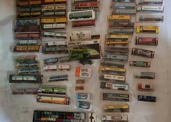 Miniatury aut ciężarowych i osobowych firmy Wiking I herpa w skali 1:87.