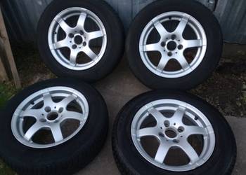 Koła 15" 4x108 Peugeot Citroen Ford Audi 80 Alufelgi + opony Zimowe 2022r