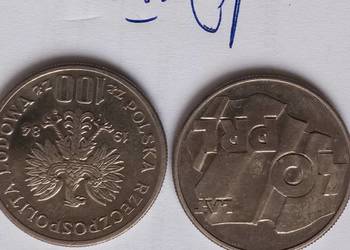 Moneta 100 zł.40 LAT PRL z 1984