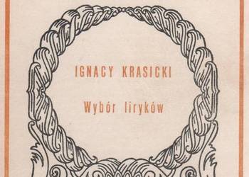 WYBÓR LIRYKÓW - KRASICKI IGNACY