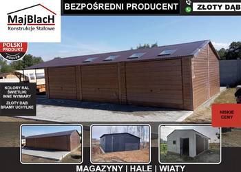 DWUSPADOWY Garaż Blaszany Złoty Dąb|HALA |WIATA|PRODUCENT – Maj-BlacH
