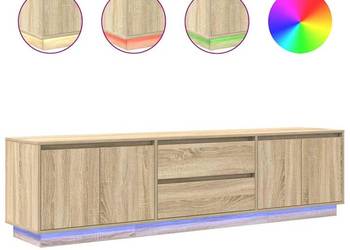 vidaXL Szafka RTV z oświetleniem LED Dąb Sonoma(SKU:3328437)