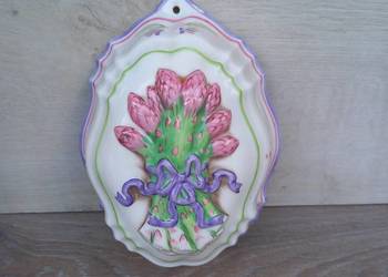 Ozdobna forma porcelanowa foremka Franklin Mint Le Cordon Bleu - SZPARAGI