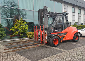 Wózek widłowy Linde H80T-03/1100 duplex 3,35 m LPG 8 ton | 2017