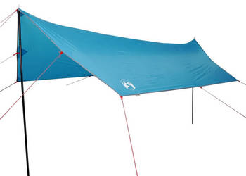 Płachta biwakowa niebieska 460x305x210 cm wodoszczelna WM-94689