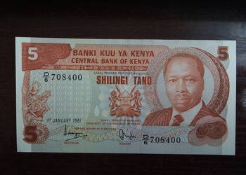 Banknot 5 szylingów Kenia