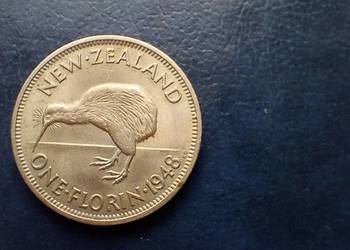 Stare monety Floren 1948 Nowa Zelandia