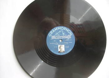 Plyta patefonowa ,,GRAMOPHON''--12 cali, 78 obrotow.