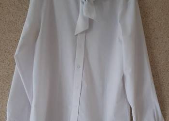 koszula biała z kołnierzykiem damska męska slim fit eleganck