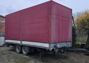 Przyczepa ciężarowa dwuosiowa spier 7 ton zaczep dolny górny