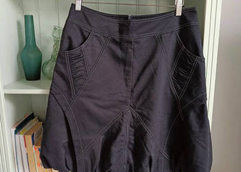 Granatowa sportowa spódnica z zameczkami r. M/L 38/40