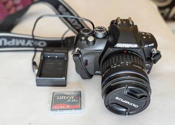 Olympus E-410/ob 14–42mm/ład/karta 2GB/sprawny, drobne usterki