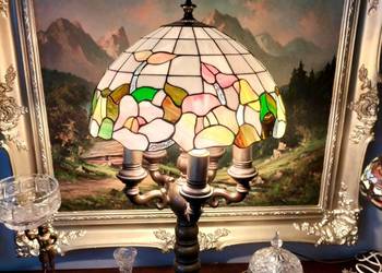 Lampa witrażowa stołowa