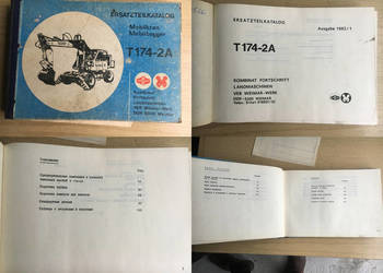 BARDZO NISKI NAKŁAD - PRL - Ersatzteilkatalog Mobilkran Mobilbagger T174-2A