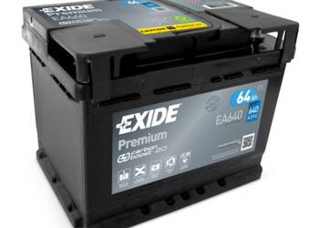 Akumulator 64Ah 640A EN EA640 Exide Premium Prawy plus