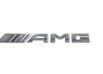 MERCEDES ML GLE Emblemat srebrny napis AMG tyl ORYGINAL