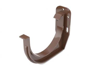 Uchwyt rynny czołowy 75 mm brązowy Bryza PVC