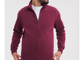 Bluza rozpinana Authentic BEZ KAPTURA burgund Russell