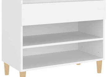 Półka na buty biała 70x36x60 cm materiał drewnopochodny WM-819756