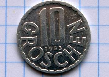 10 GROSCHEN / 10 GROSZY / 1983 ROK - AUSTRIA