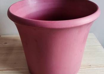 Donica doniczka ceramiczna odcień bordowy fi 29 cm