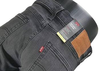 Jeansy Levi's Skinny Taper męskie spodnie szare oryg. Levis - W34/L32